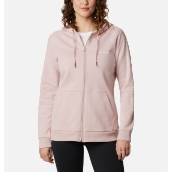 Columbia Logo Full Zip, Sudaderas Con Capucha Rosas Para Mujer | 365892-PZL